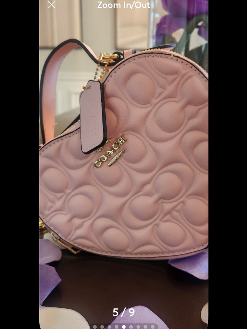 Source Unknown Pink Heart-Shaped Crossbody Bag - Picture 2 of 5
